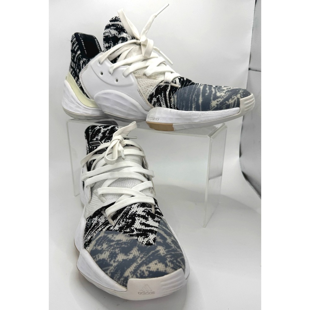 2019 Adidas Harden Vol. 4 'Cookies and Cream' Black White Size 8 EF1260 Nice!